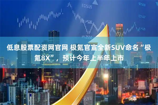 低息股票配资网官网 极氪官宣全新SUV命名“极氪8X”，预计今年上半年上市